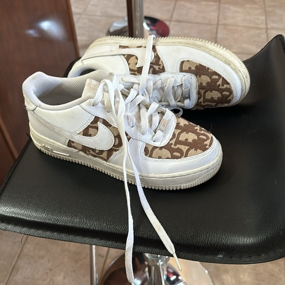 Christian Dior Custom Nike Air Force ones Size 6.5 Women - Picture 13 of 16